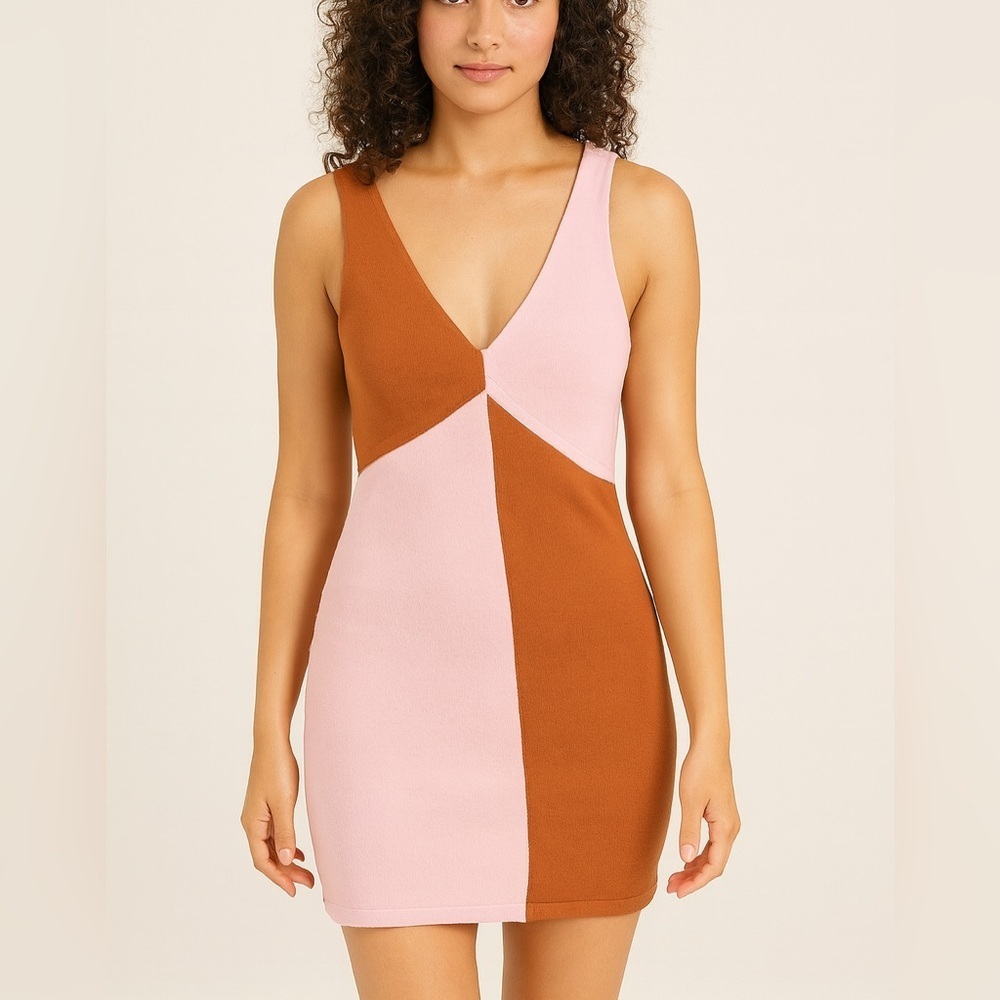 Princess Polly Pink and Brown Mini Dress
